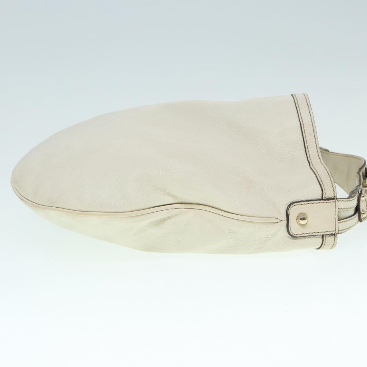 Gucci Hobo Beige Leather Shoulder Bag ()