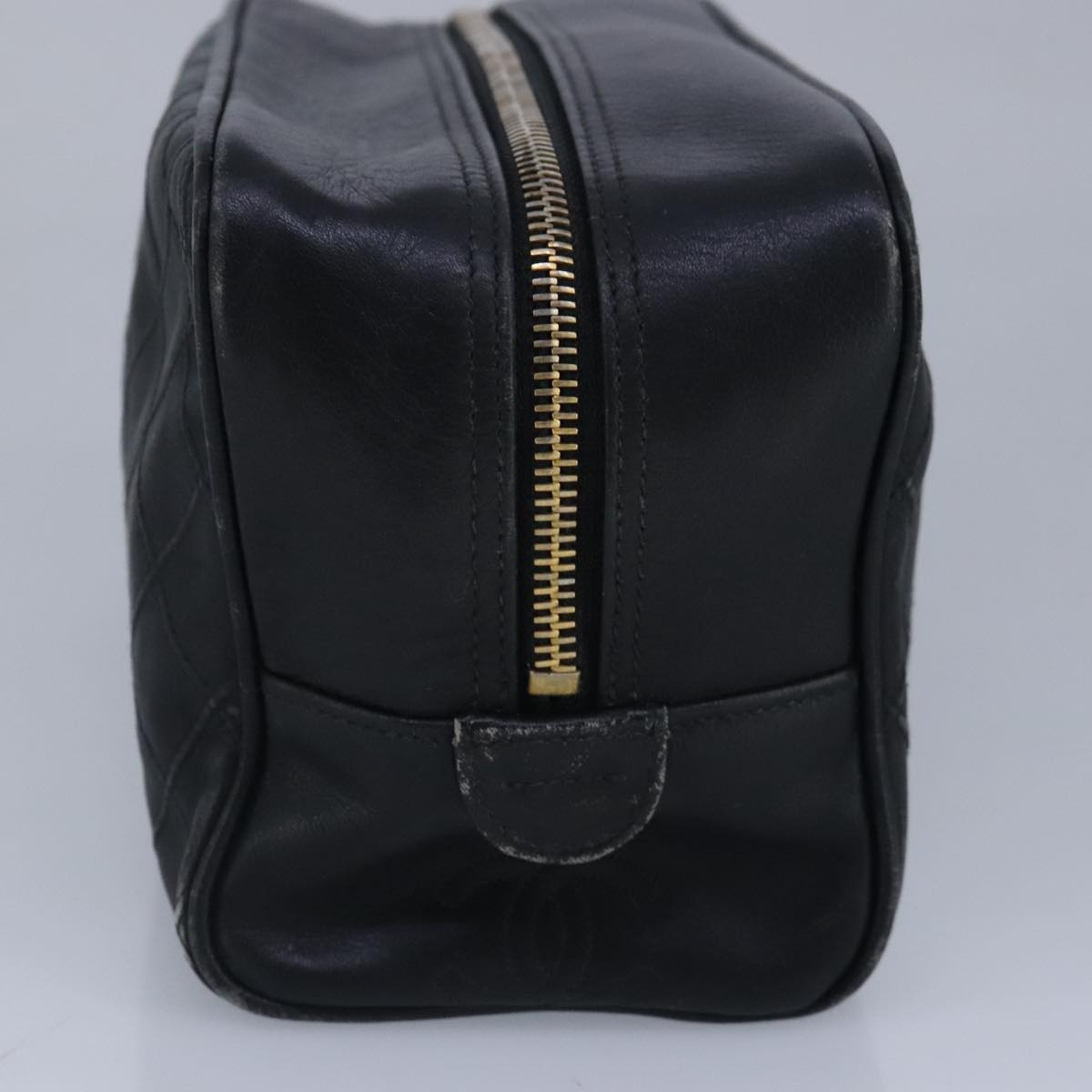 Chanel Bicolore Black Leather Clutch Bag ()