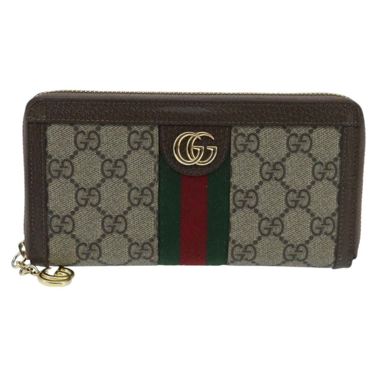 Gucci Ophidia Beige Canvas Wallet  ()