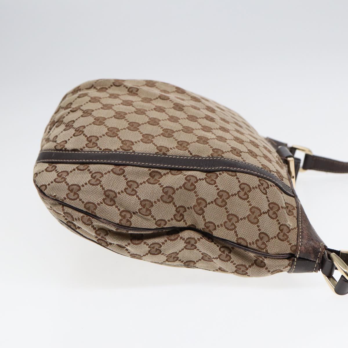 Gucci Abbey Brown Canvas Shoulder Bag ()