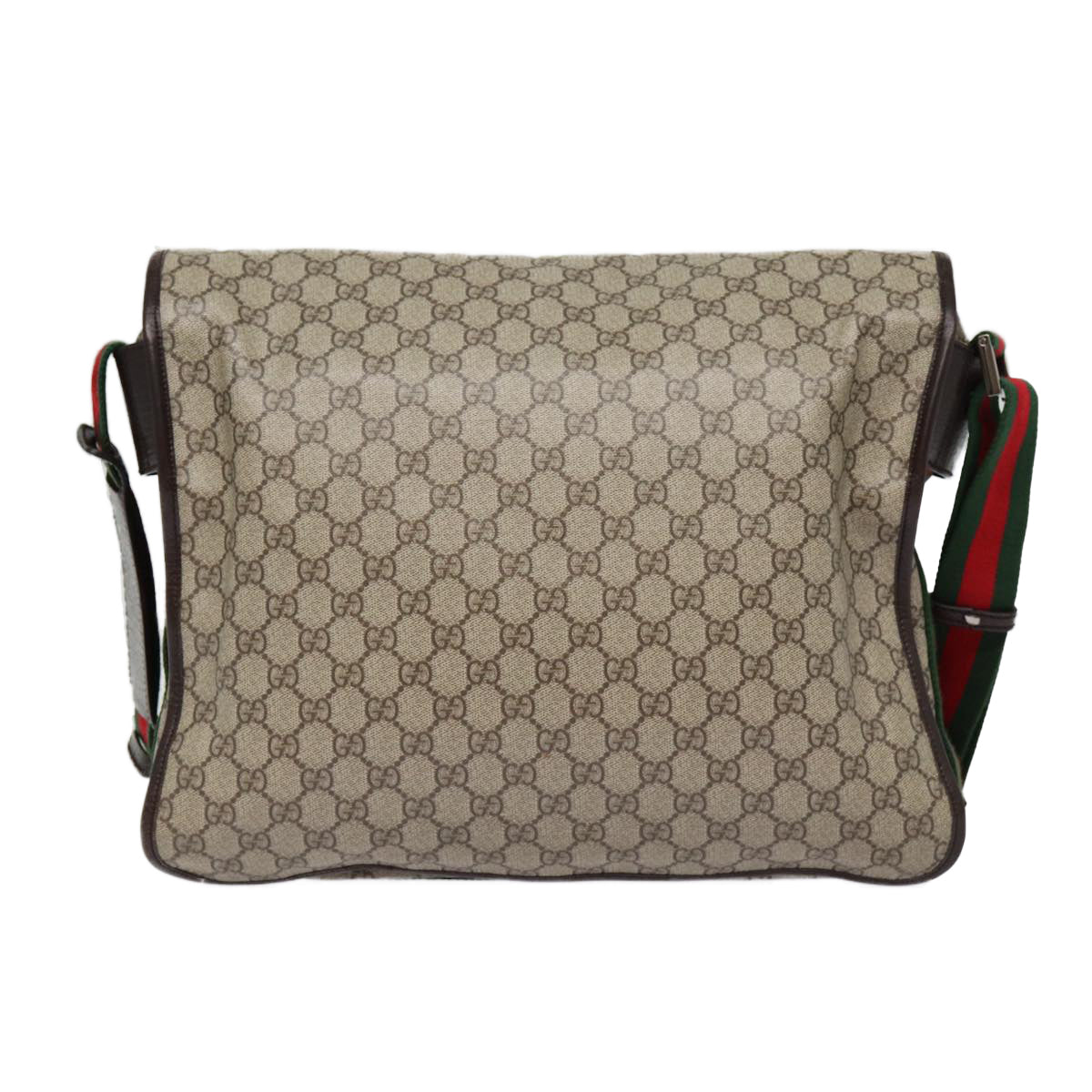 Gucci Messenger Beige Canvas Shoulder Bag ()