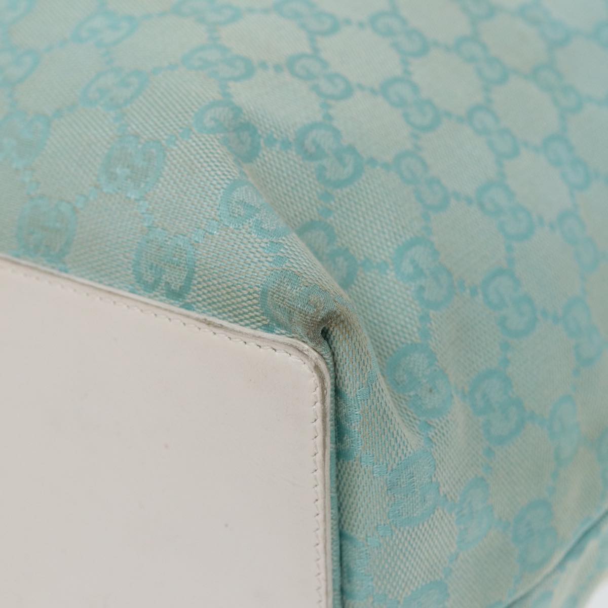 Gucci Gg Canvas Blue Canvas Tote Bag ()