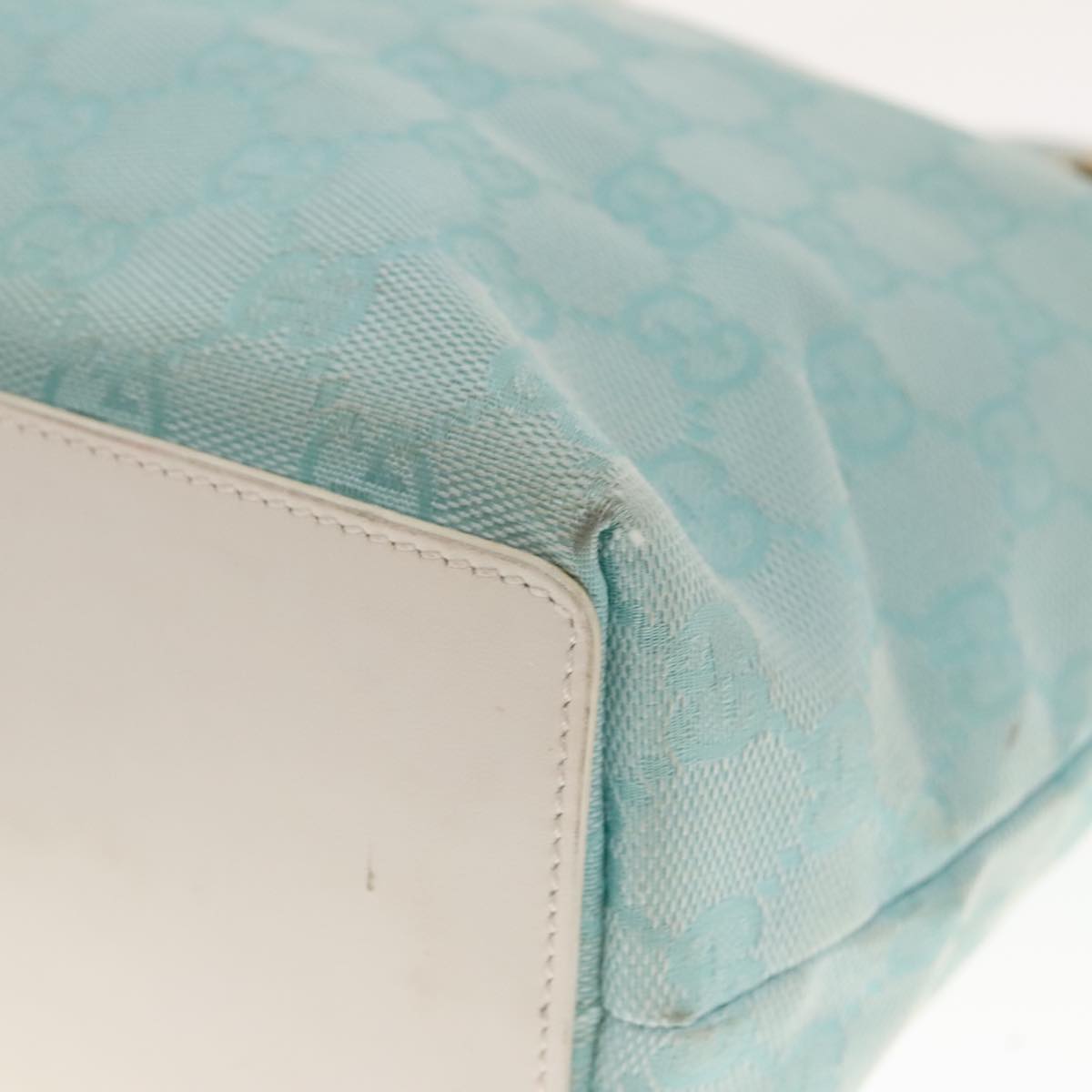 Gucci Blue Canvas Tote Bag ()