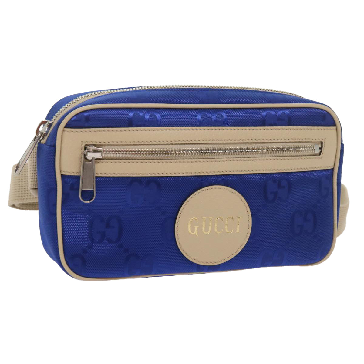Gucci Gg Canvas Blue Canvas Shoulder Bag ()