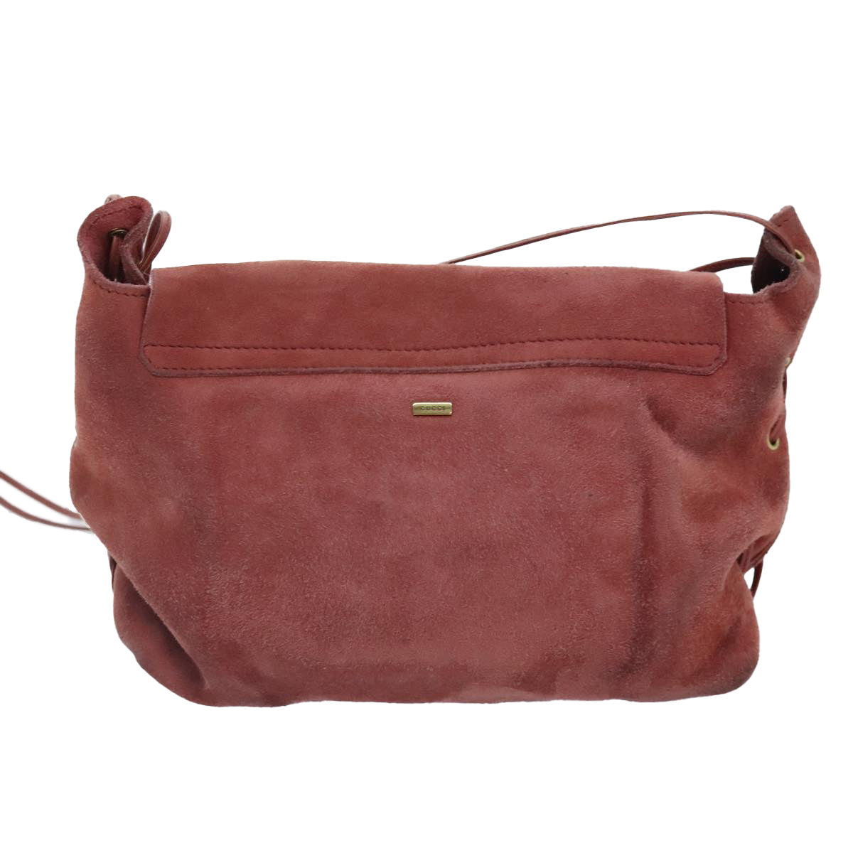 Gucci Red Suede Shoulder Bag ()