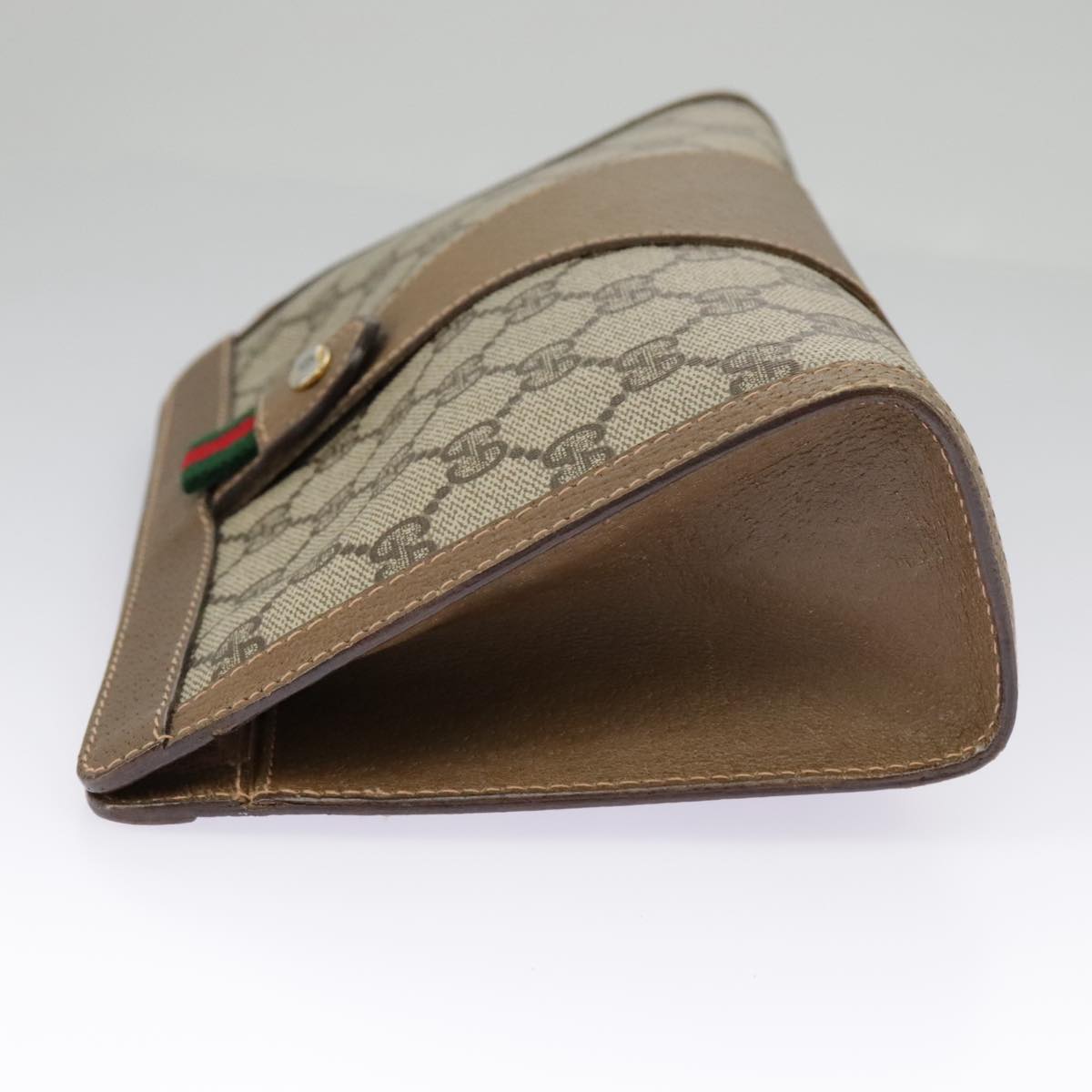 Gucci Ophidia Beige Canvas Clutch Bag ()