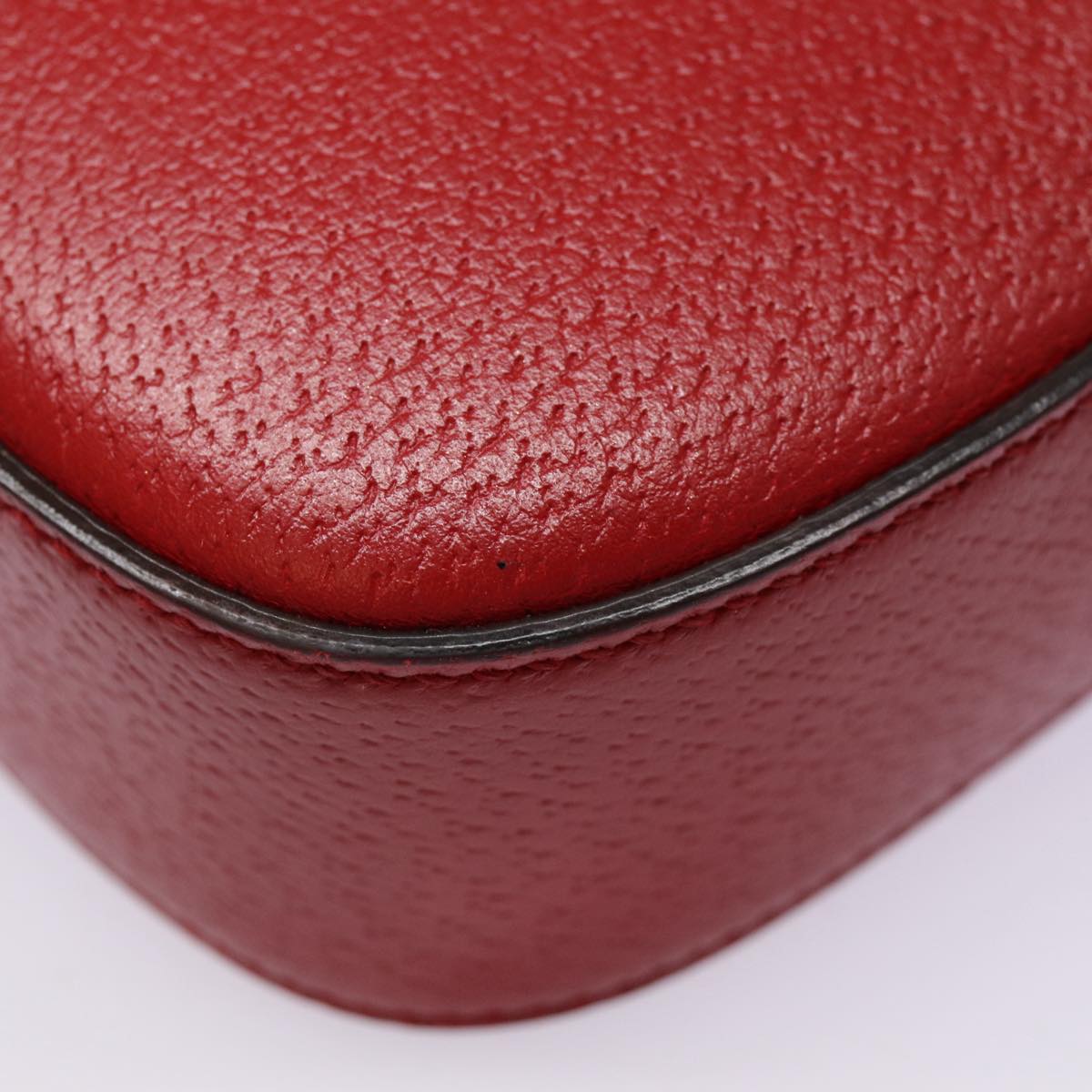 Gucci Animalier Red Leather Shoulder Bag ()