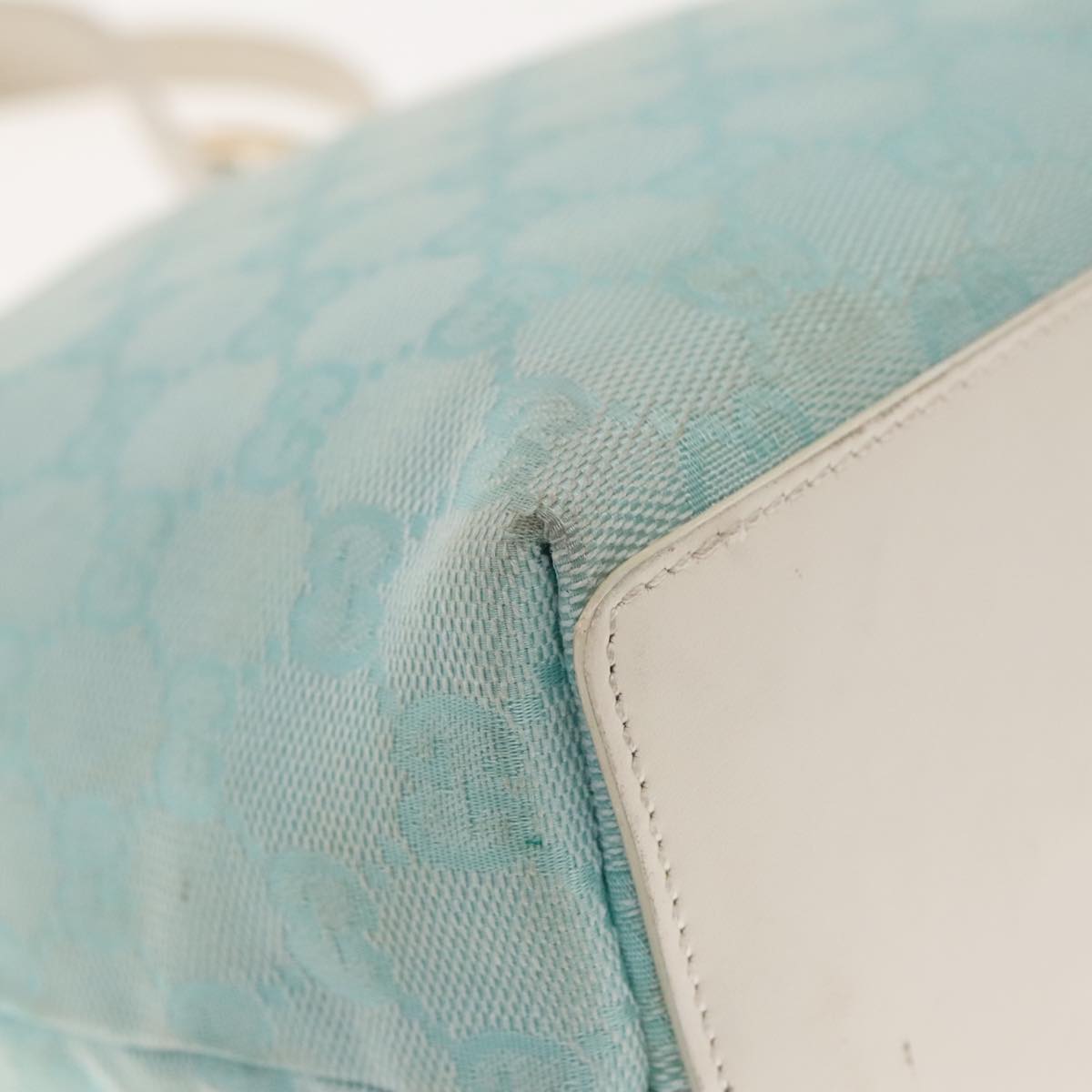 Gucci Blue Canvas Tote Bag ()