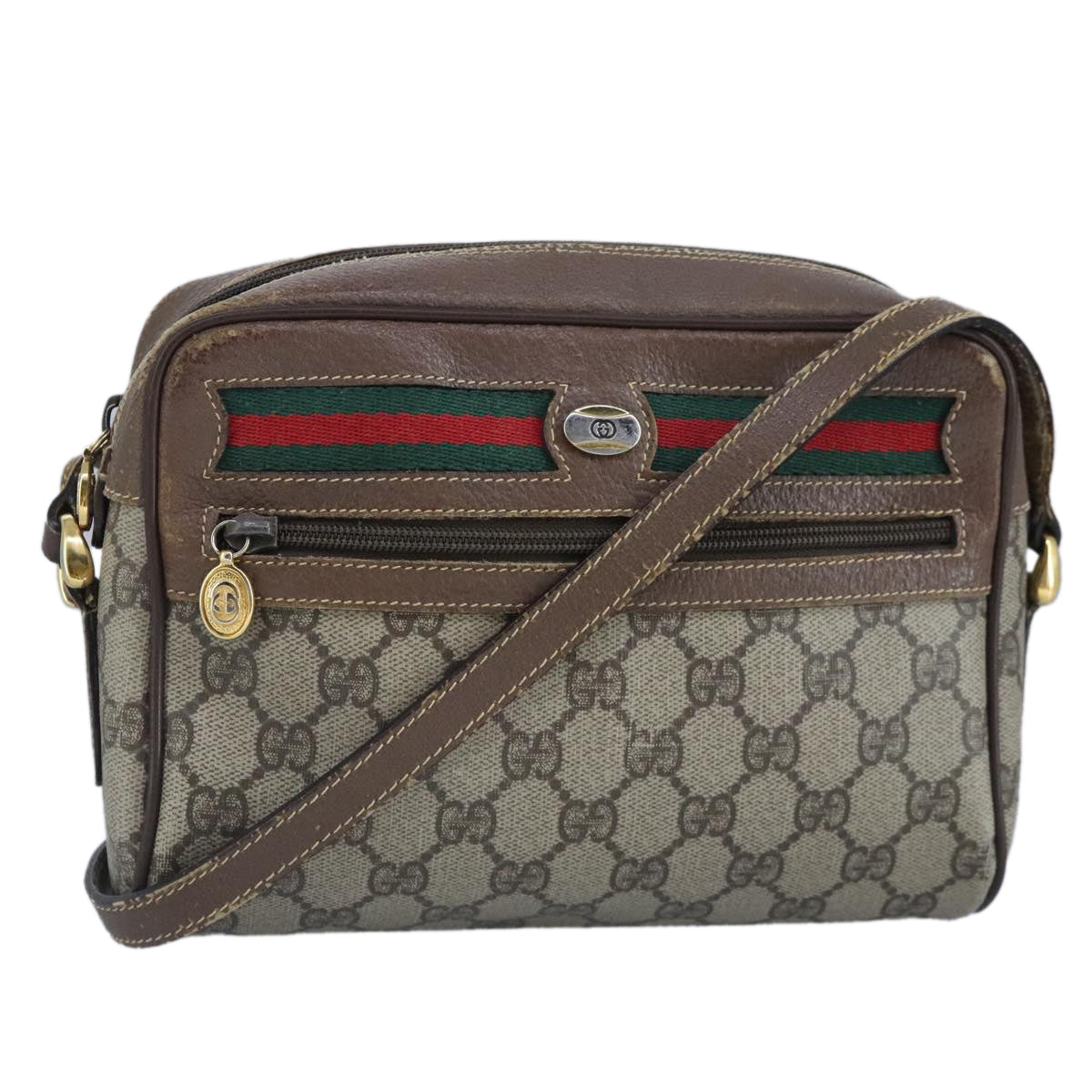 Gucci Beige Canvas Shoulder Bag ()