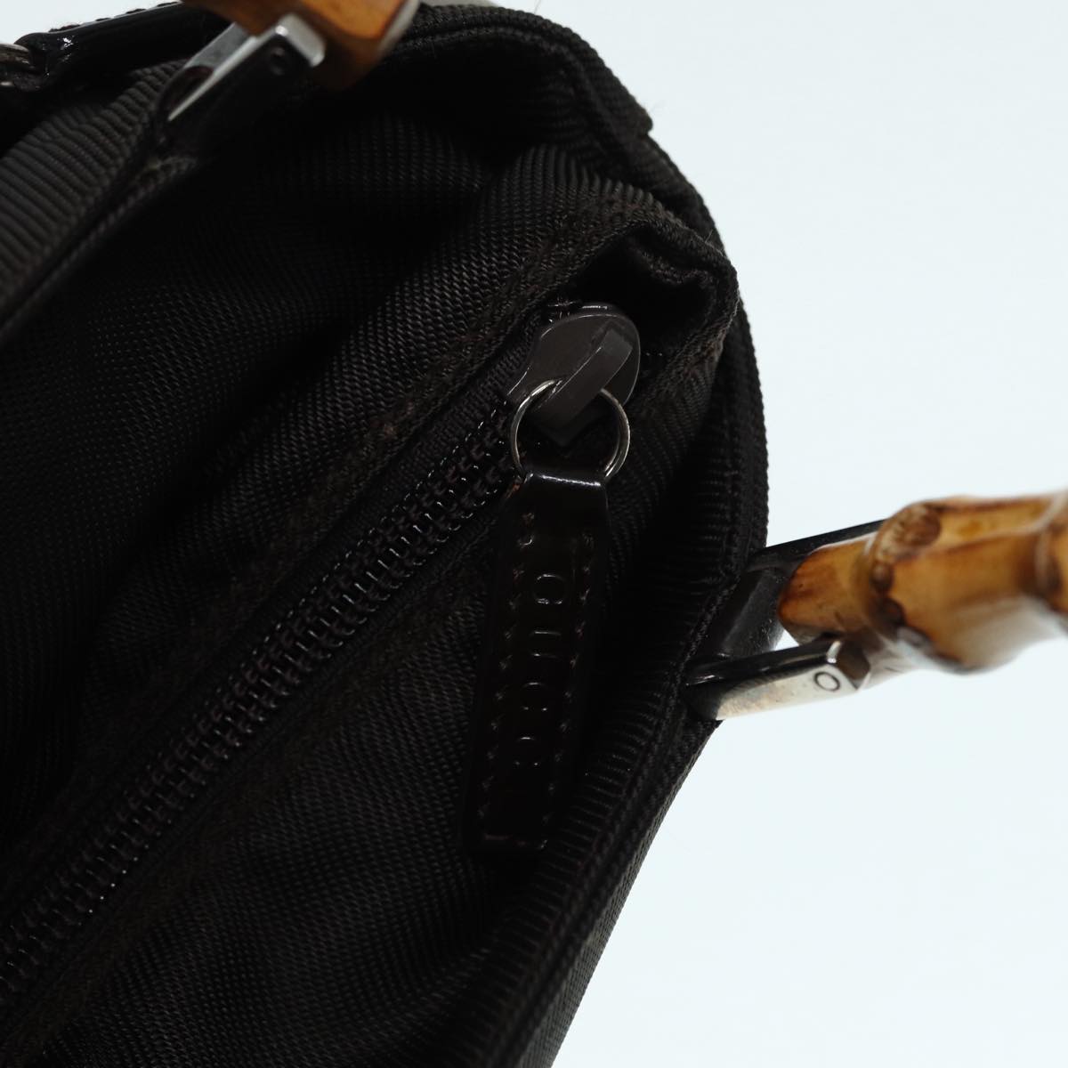 Gucci Bamboo Brown Synthetic Handbag ()