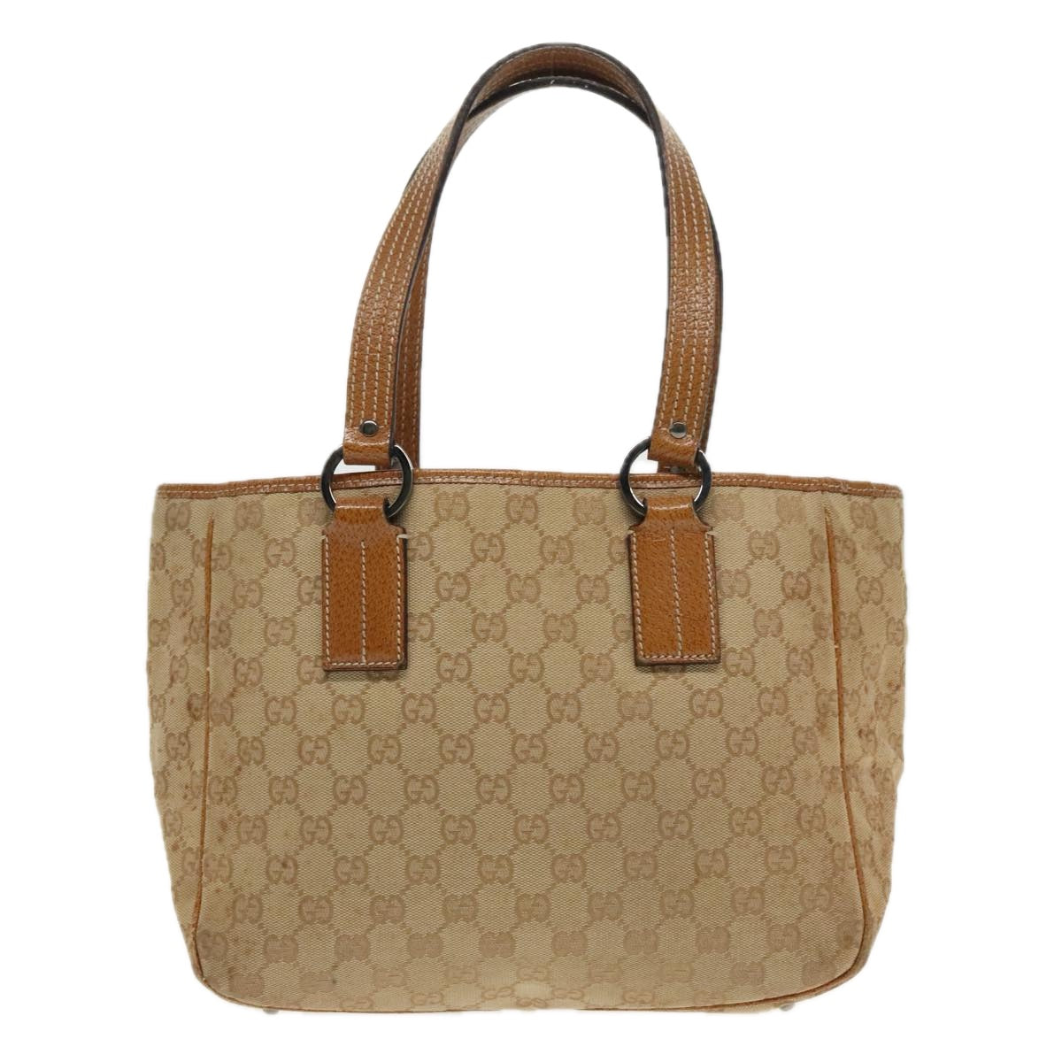 Gucci -- Brown Canvas Handbag ()