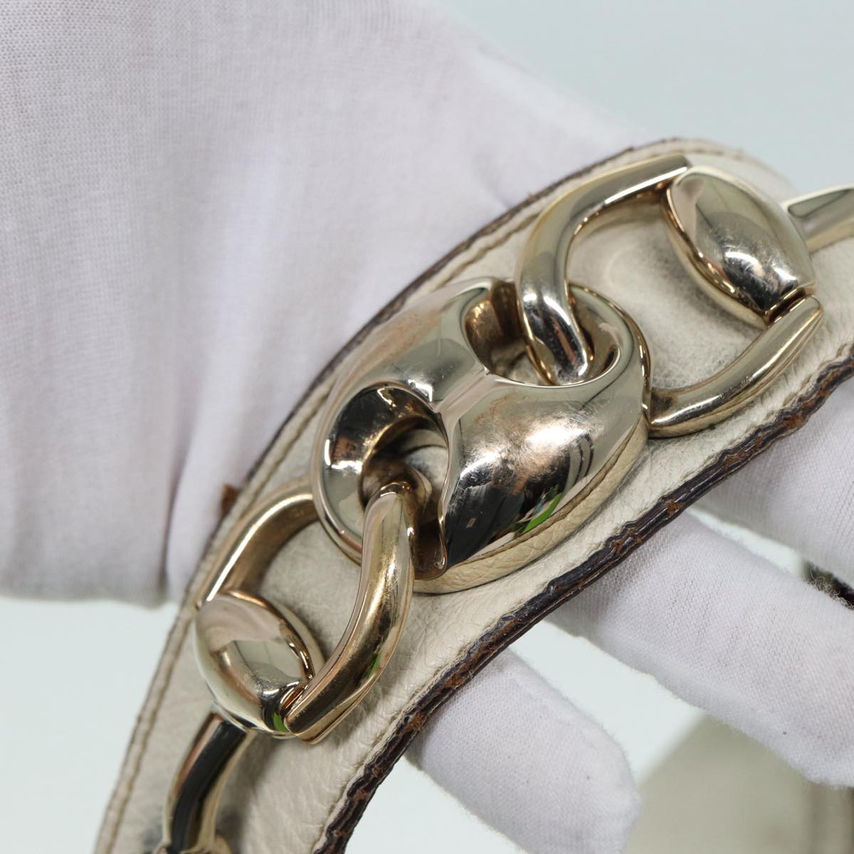 Gucci Hobo Beige Leather Shoulder Bag ()