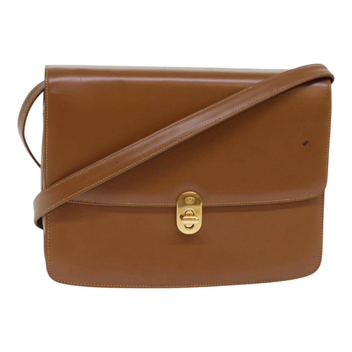 Gucci Brown Leather Shoulder Bag ()