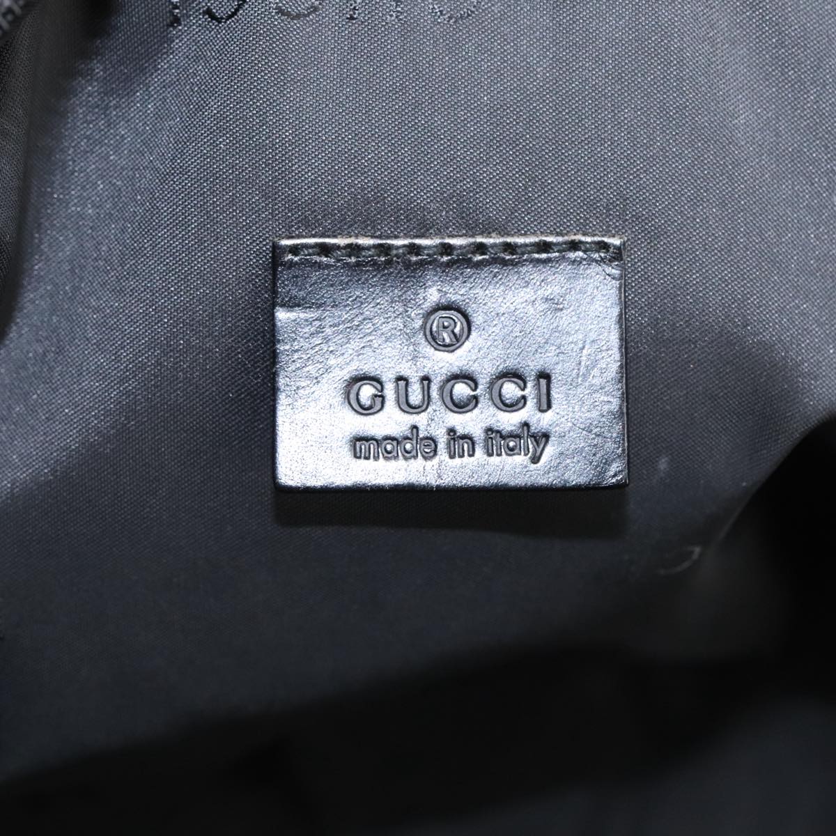 Gucci Black Canvas Clutch Bag ()
