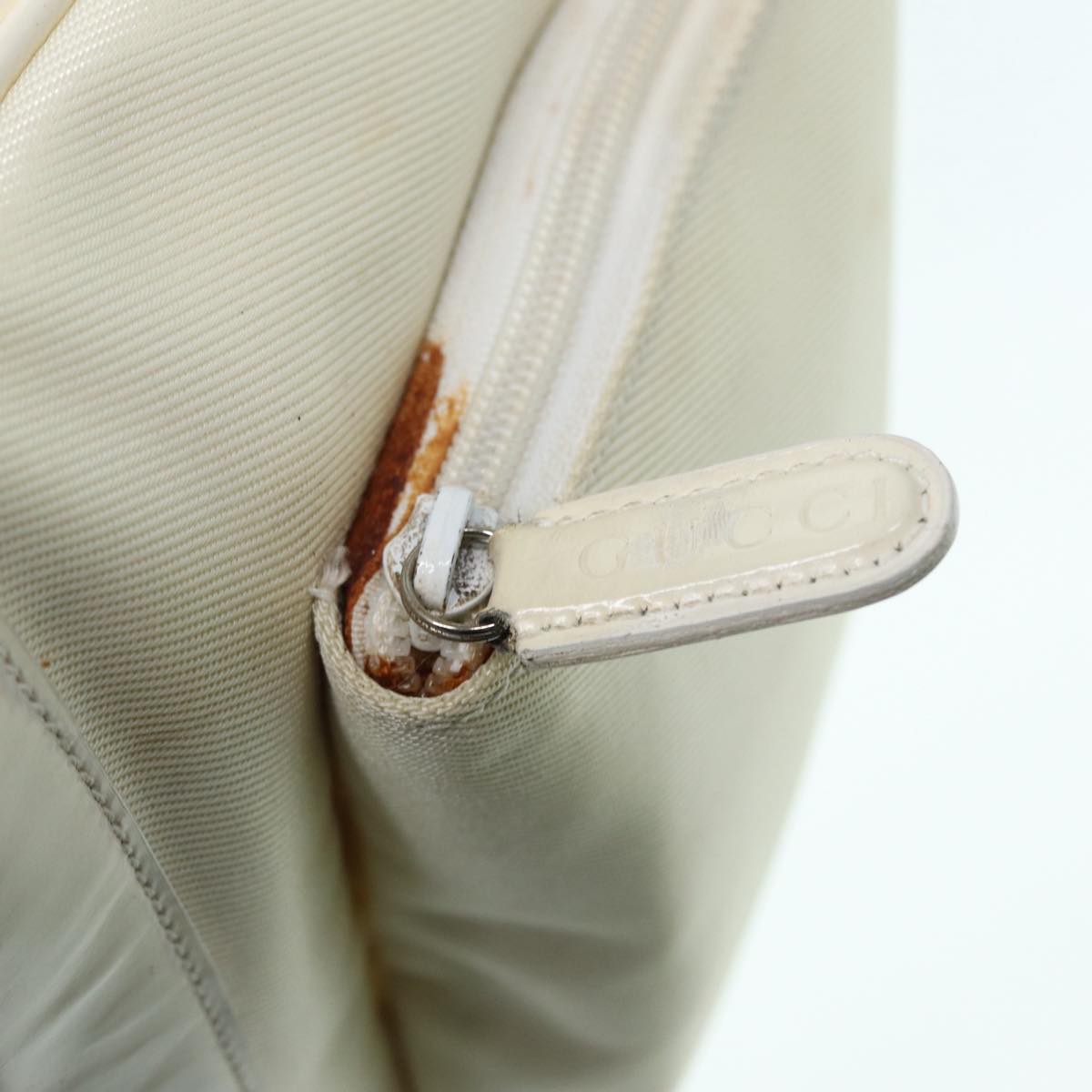 Gucci Bamboo White Leather Shoulder Bag ()