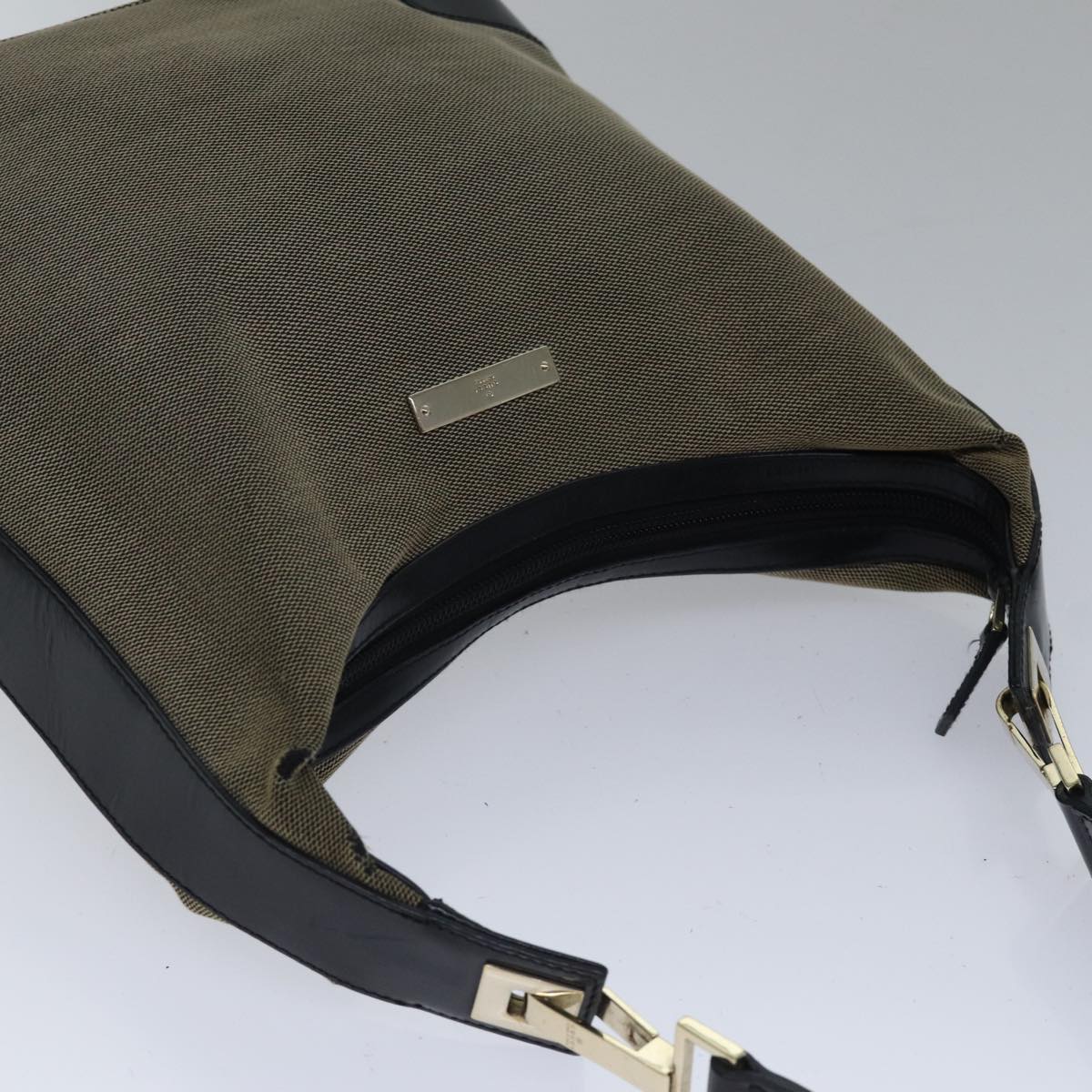 Gucci Jackie Beige Canvas Shoulder Bag ()