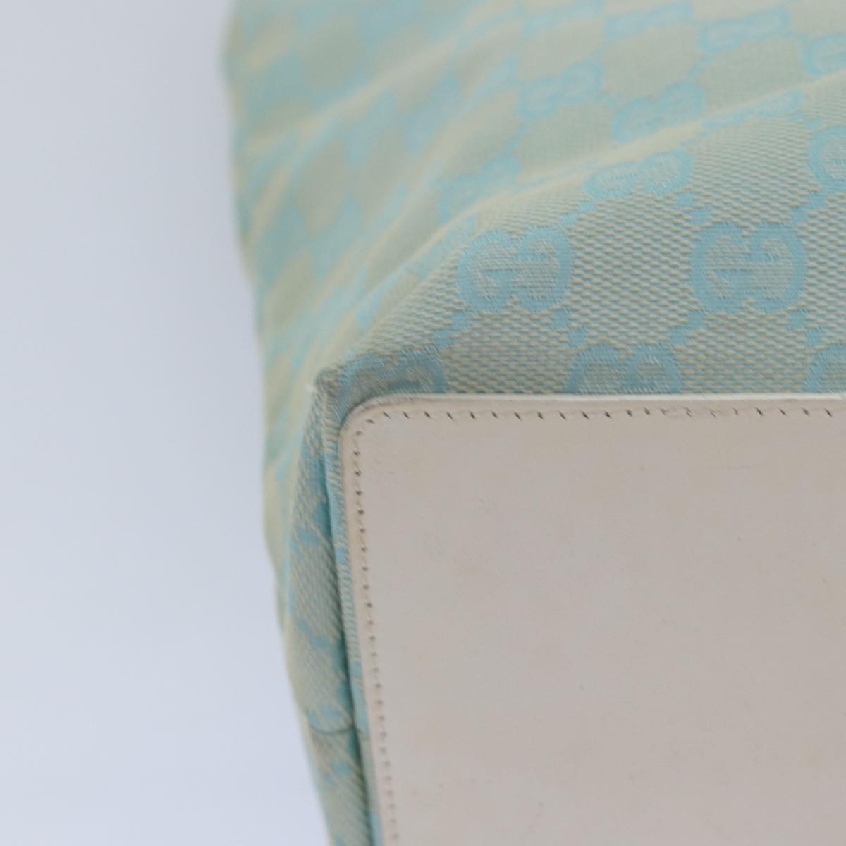 Gucci Gg Canvas Blue Canvas Tote Bag ()