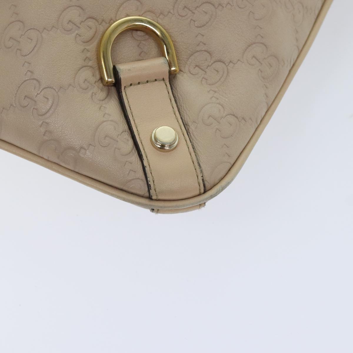 Gucci Guccissima Beige Canvas Shoulder Bag ()