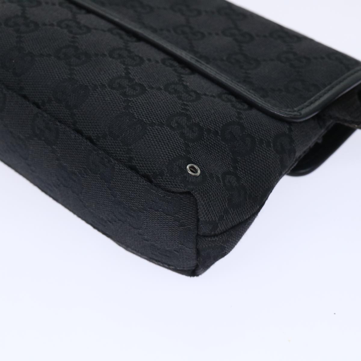 Gucci Gg Canvas Black Canvas Shoulder Bag ()