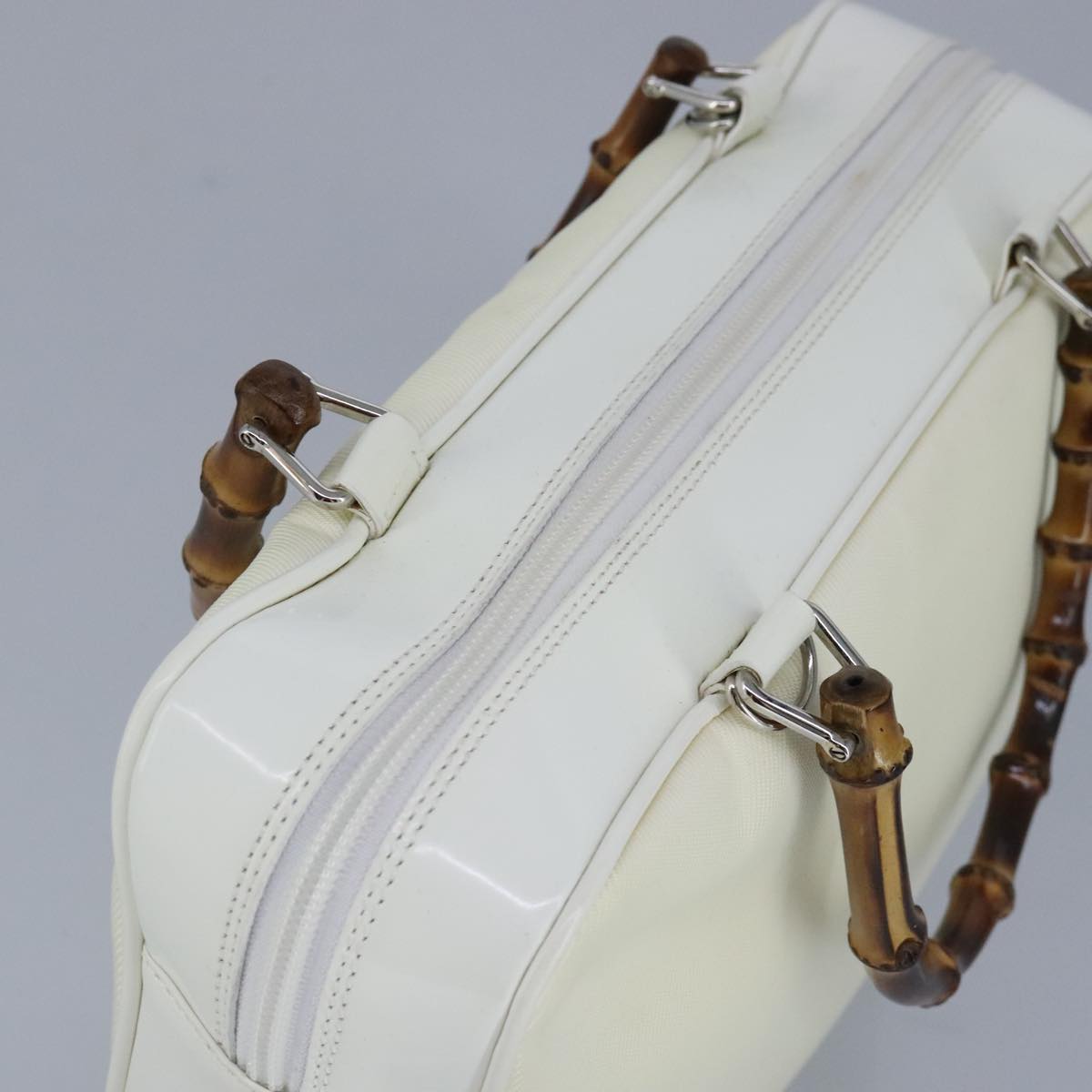 Gucci Bamboo Beige Synthetic Handbag ()