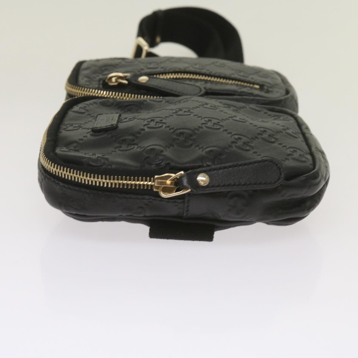 Gucci Gg Signature Black Leather Shoulder Bag ()