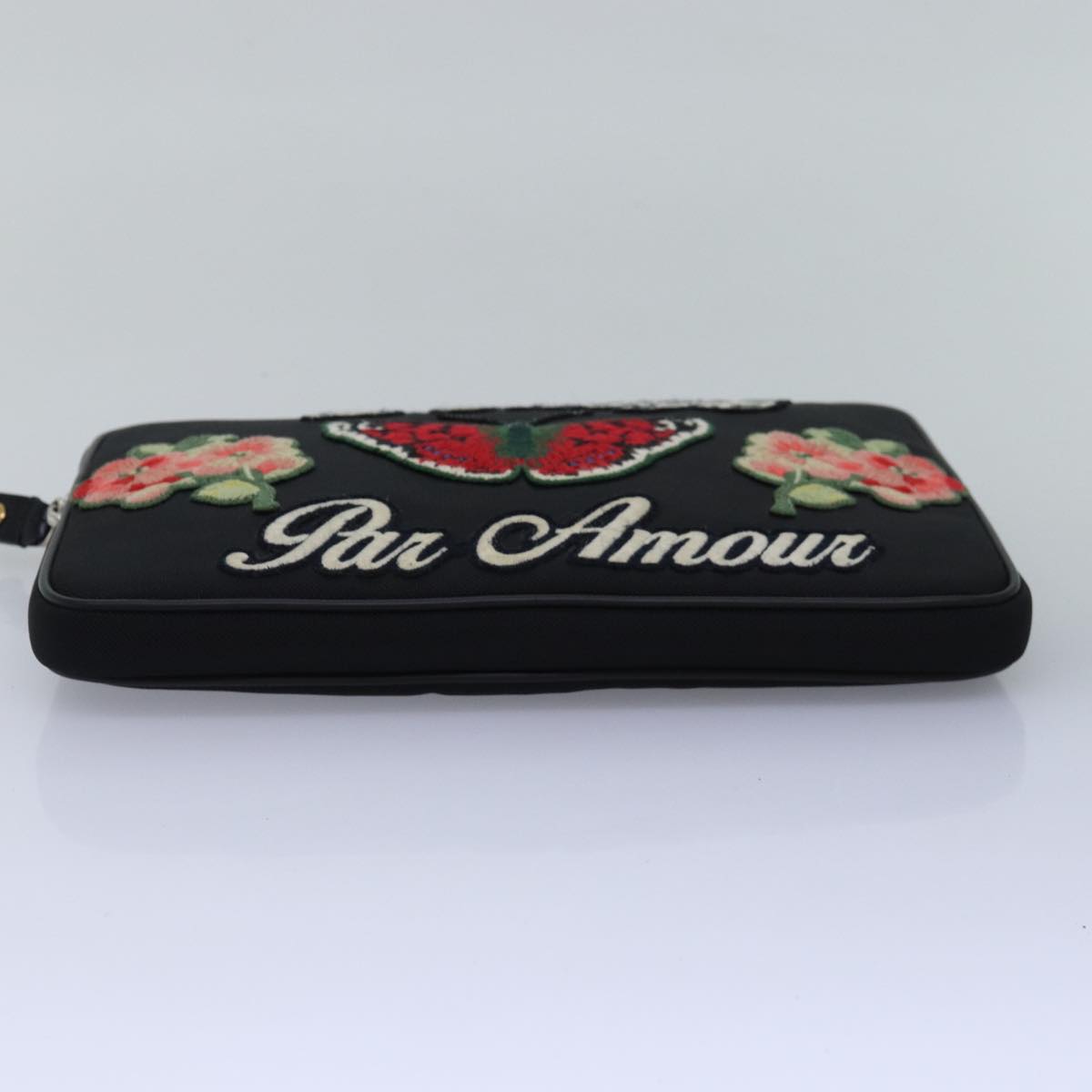 Gucci Techno Black Canvas Clutch Bag ()