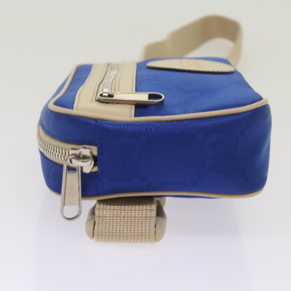 Gucci Gg Canvas Blue Canvas Shoulder Bag ()