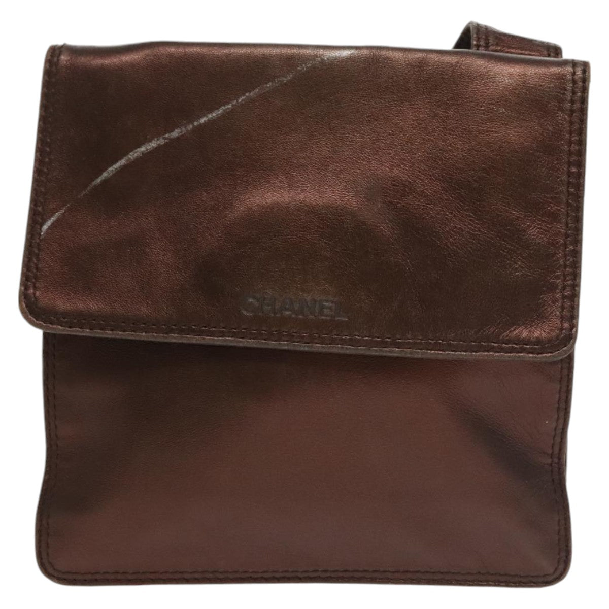 Chanel Brown Leather Shoulder Bag ()