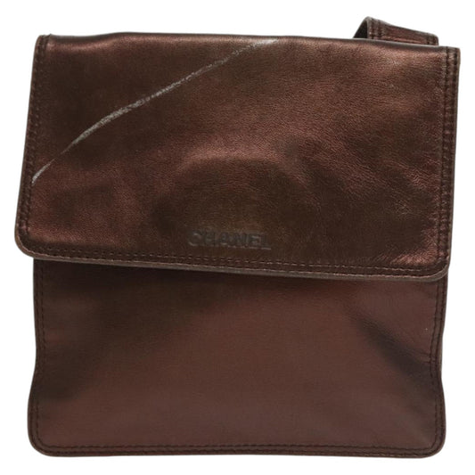 Chanel Brown Leather Shoulder Bag ()