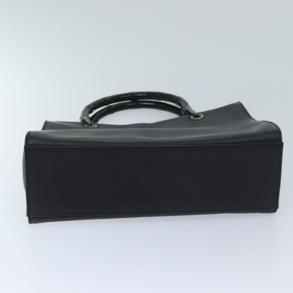 Gucci Bamboo Black Leather Handbag ()