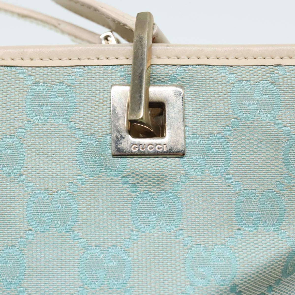 Gucci Blue Canvas Tote Bag ()