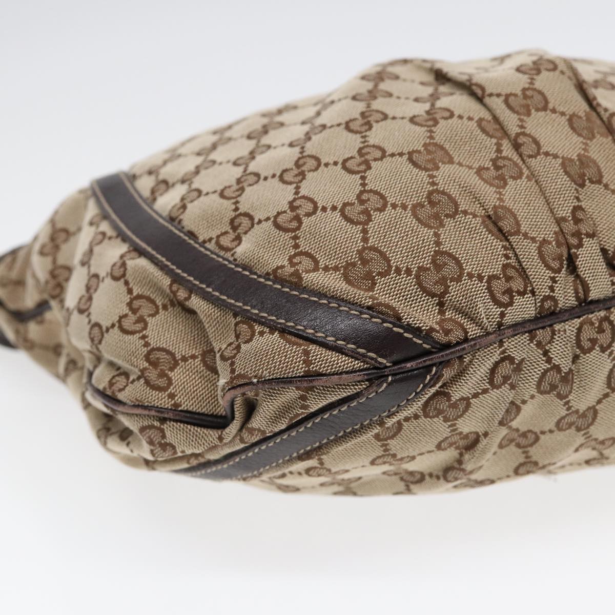 Gucci Abbey Brown Canvas Shoulder Bag ()