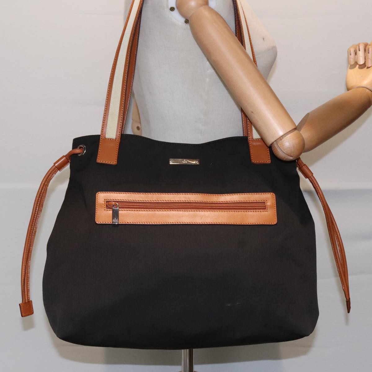 Gucci Khaki Canvas Tote Bag ()