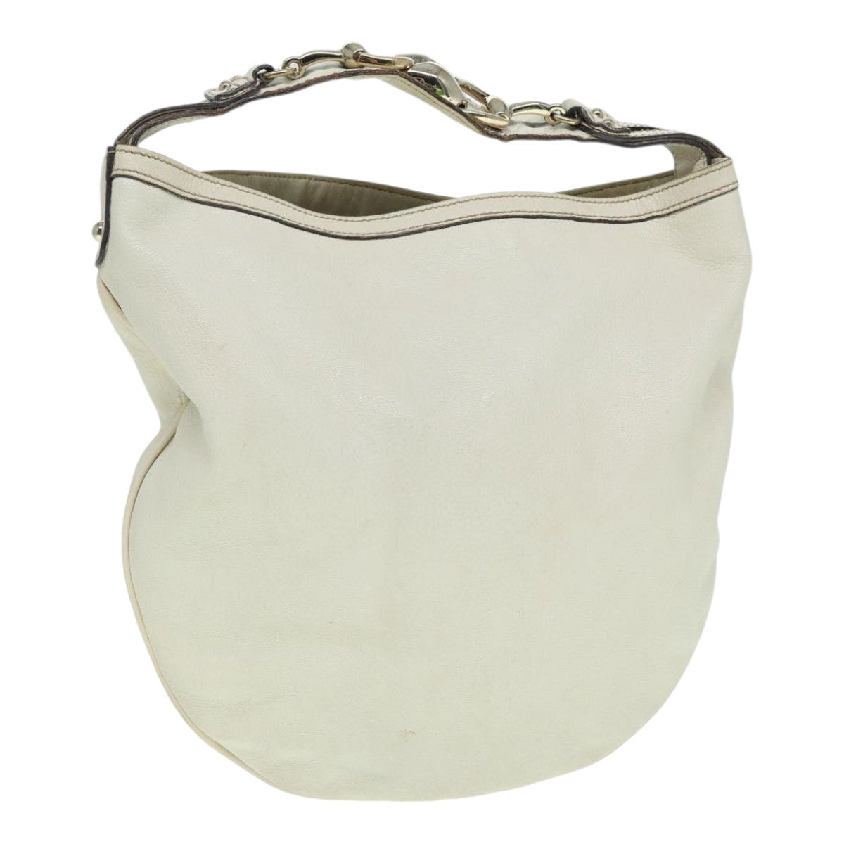 Gucci Hobo Beige Leather Shoulder Bag ()