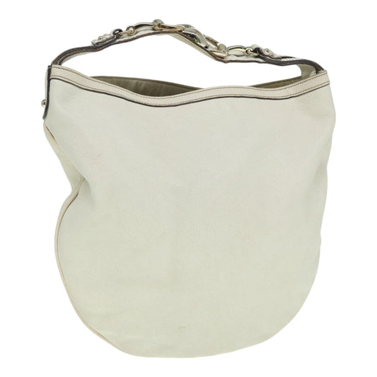 Gucci Hobo Beige Leather Shoulder Bag ()