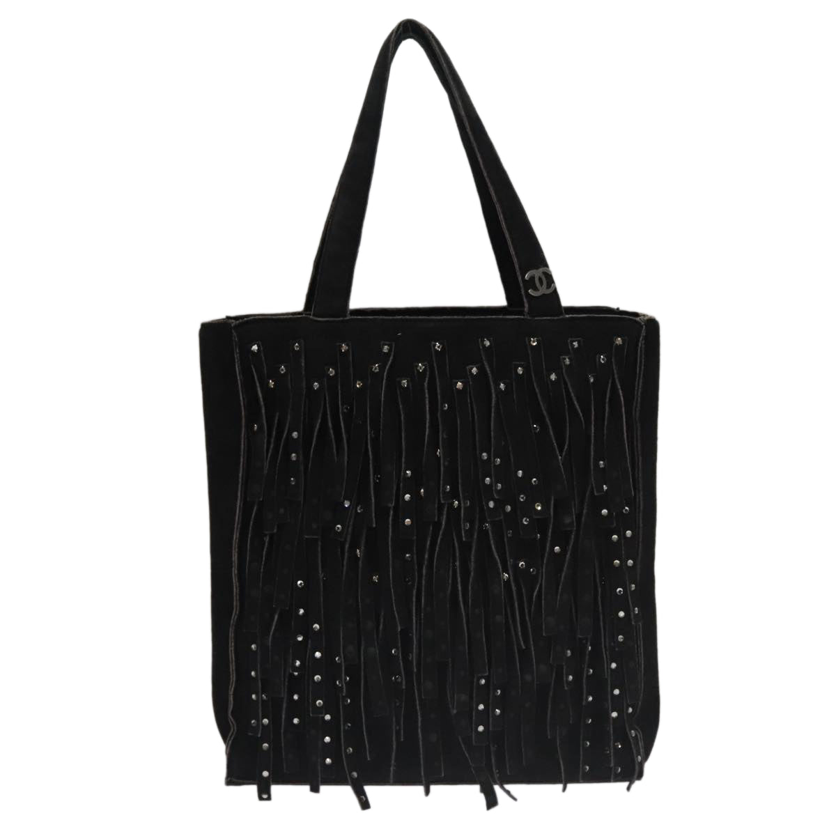 Chanel Black Suede Tote Bag ()