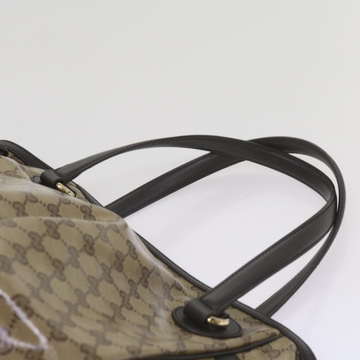Gucci Gg Crystal Beige Canvas Tote Bag ()