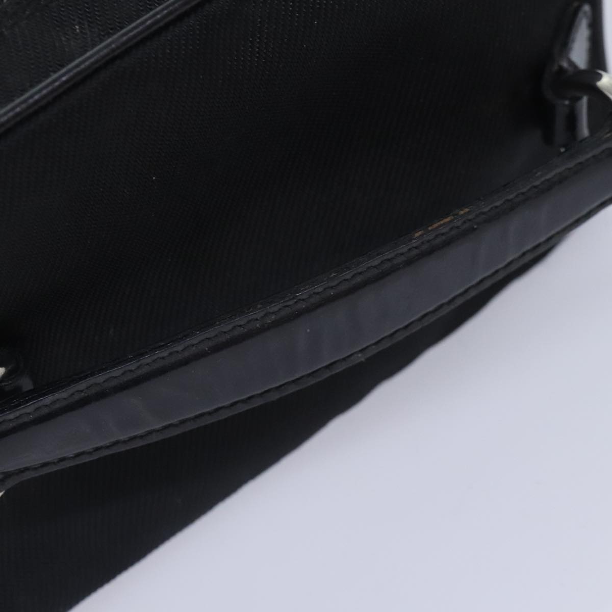 Gucci Bamboo Black Canvas Clutch Bag ()