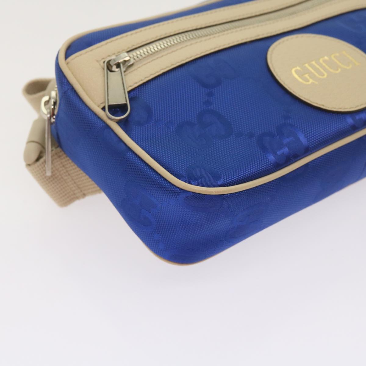 Gucci Gg Canvas Blue Canvas Shoulder Bag ()