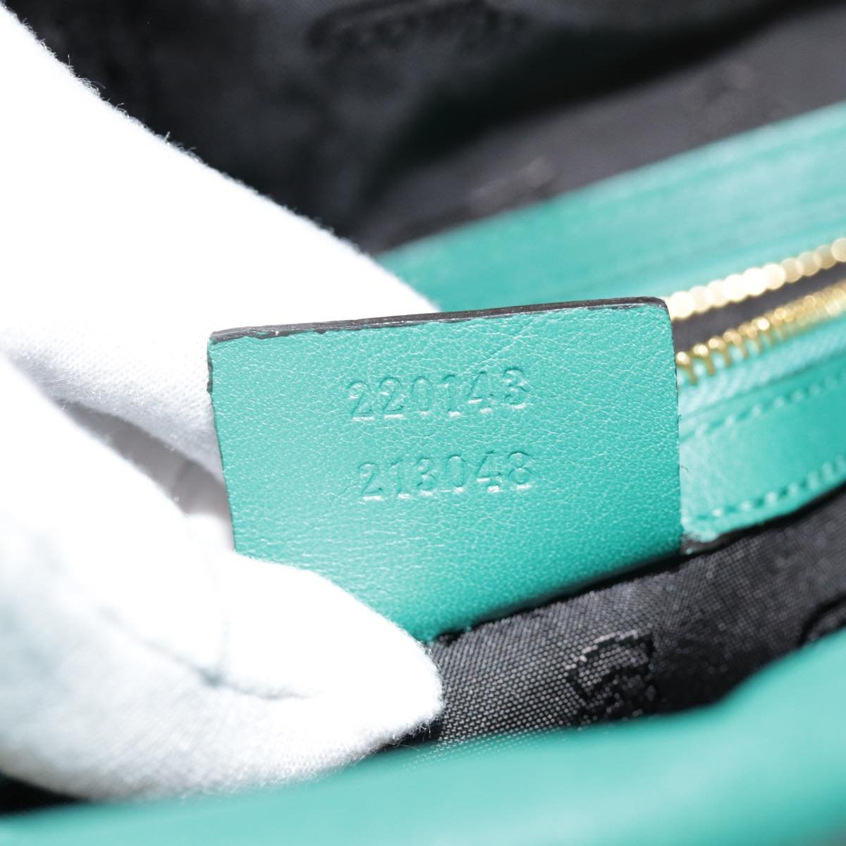 Gucci Green Leather Backpack Bag ()