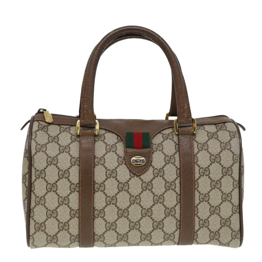 Gucci Boston Beige Canvas Travel Bag ()