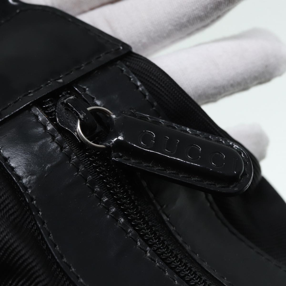 Gucci Bamboo Black Synthetic Shoulder Bag ()