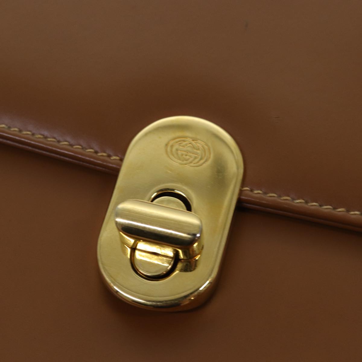 Gucci Brown Leather Shoulder Bag ()