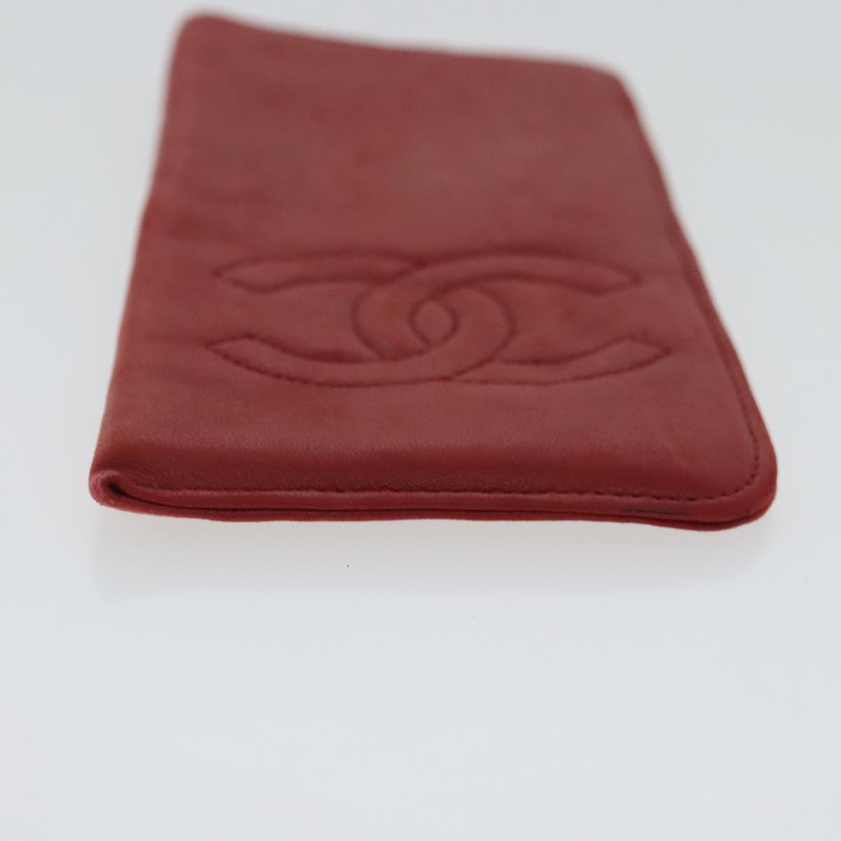 Chanel Red Leather Wallet  ()