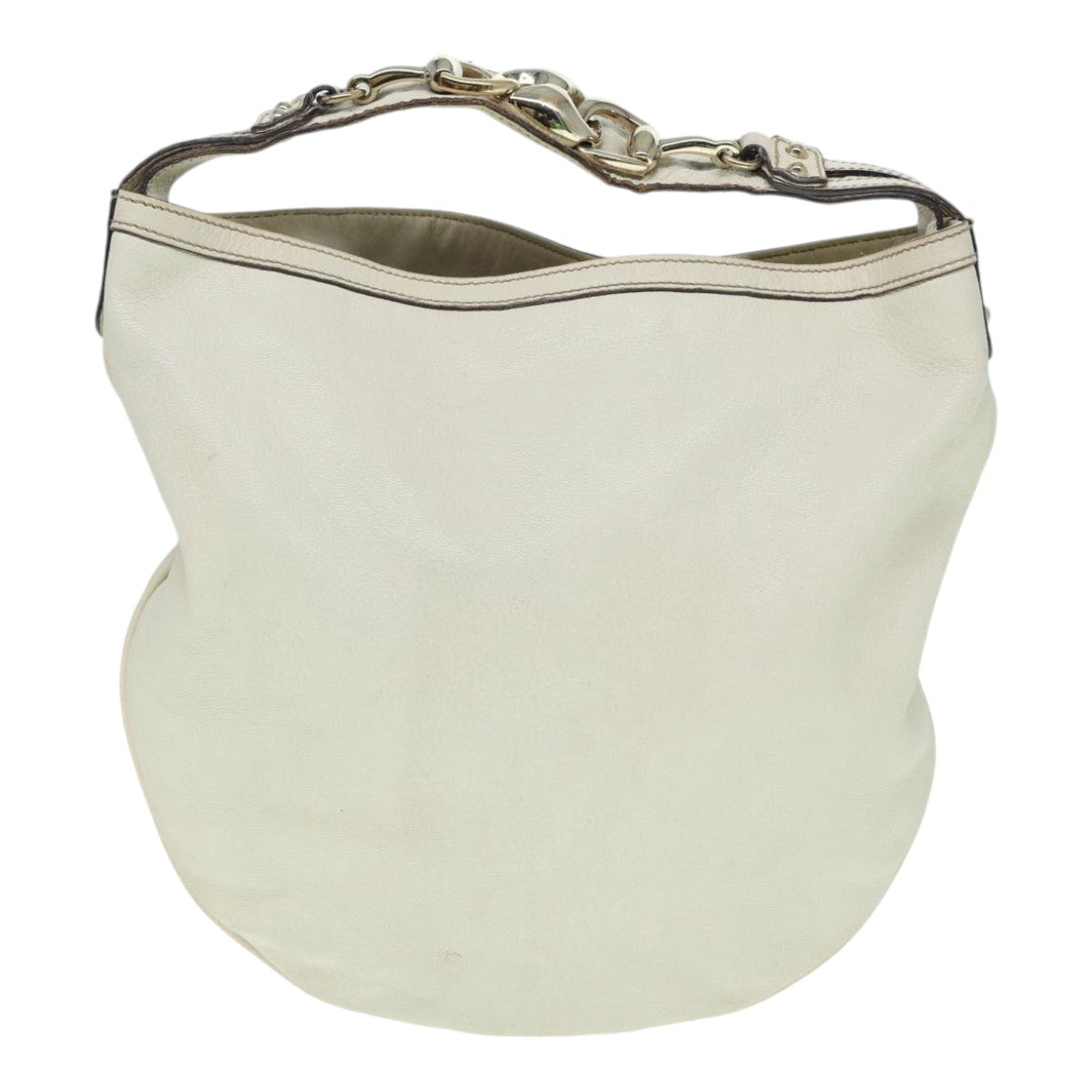 Gucci Hobo Beige Leather Shoulder Bag ()