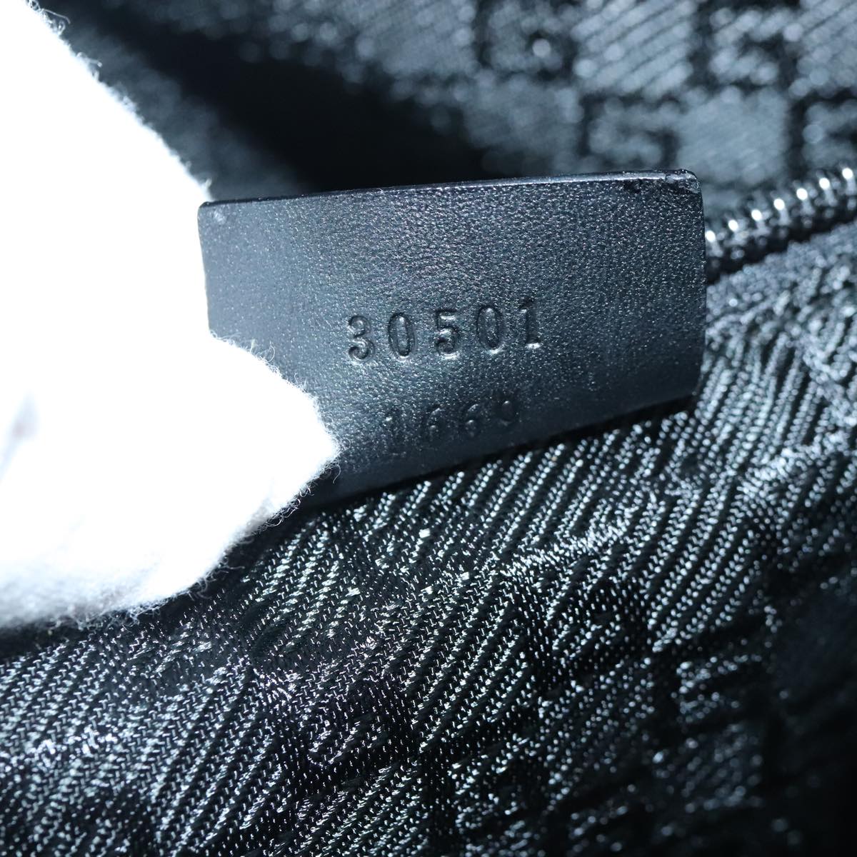 Gucci Black Canvas Shoulder Bag ()