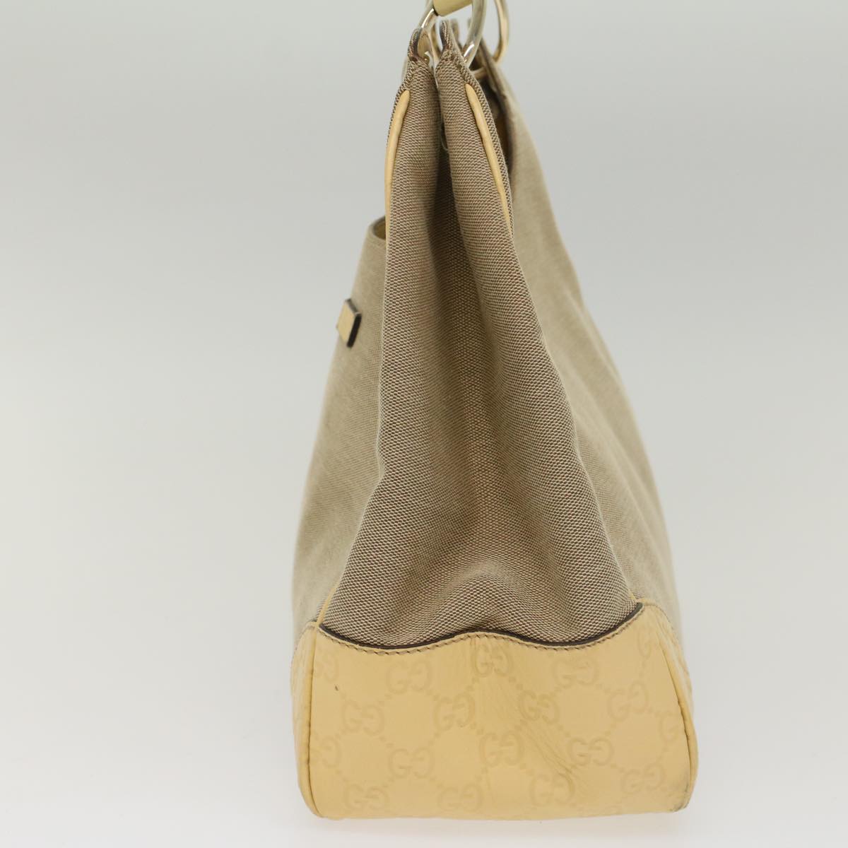 Gucci Hobo Grey Canvas Shoulder Bag ()