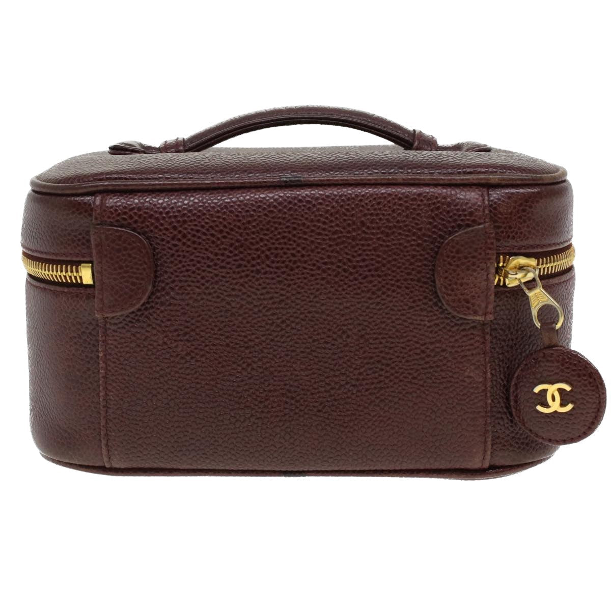 Chanel Brown Leather Vanity clutch bag