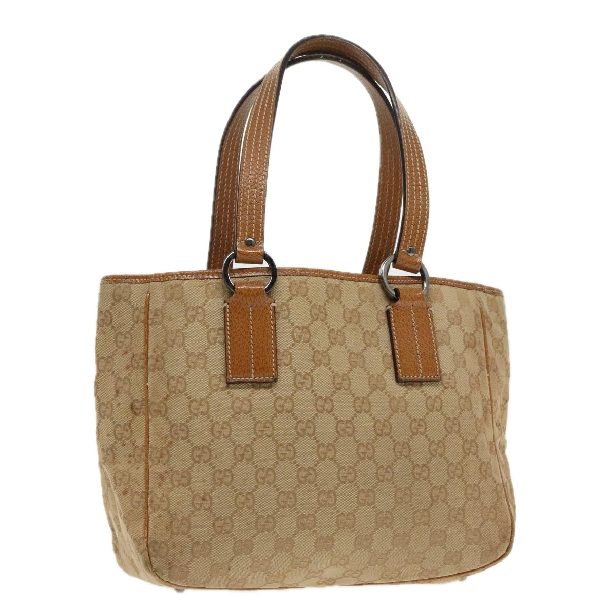 Gucci -- Brown Canvas Handbag ()