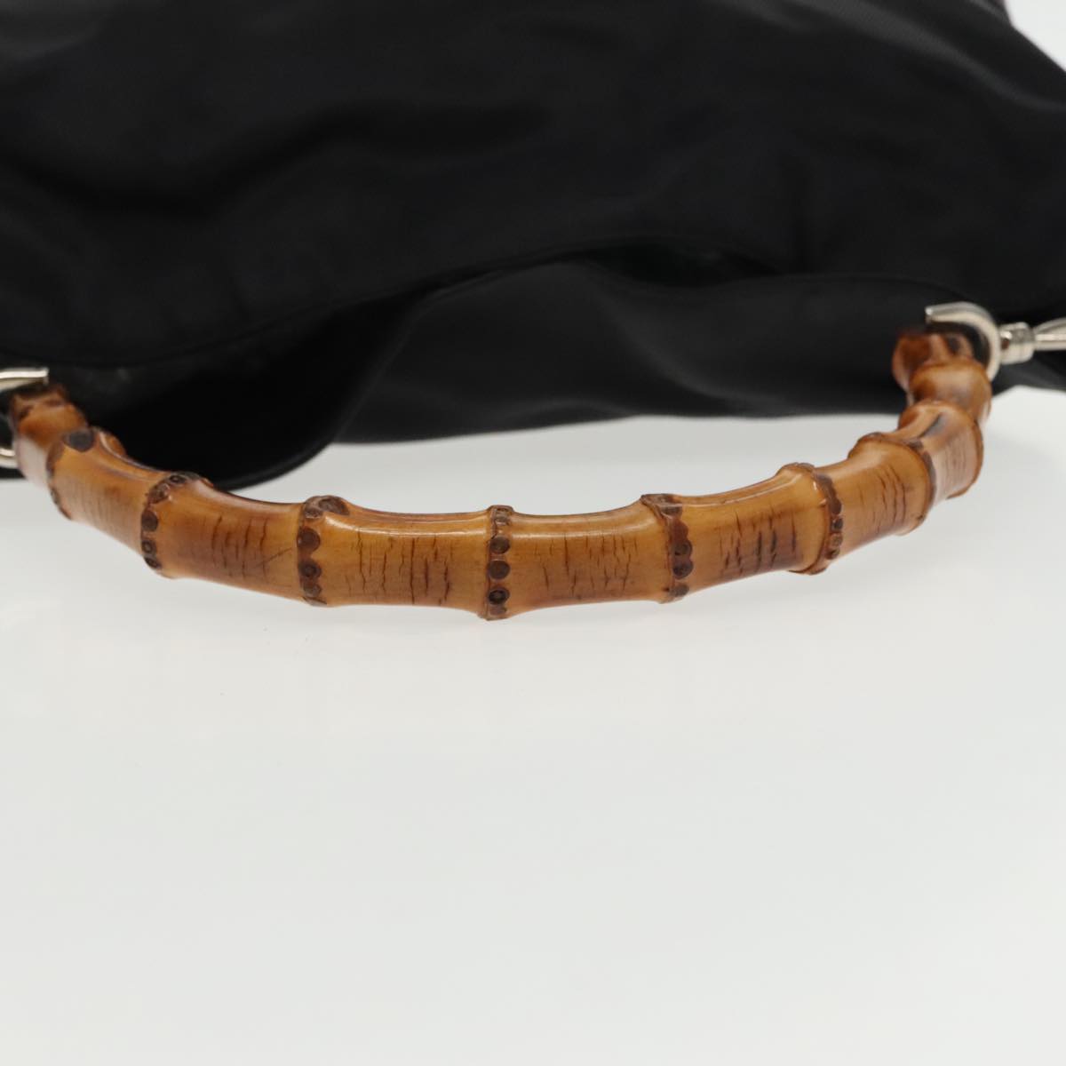 Gucci Bamboo Black Synthetic Handbag ()